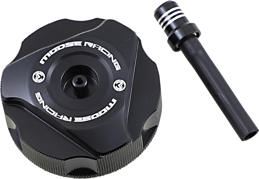 Moose Offroad Aluminum Gas Cap — Black — GASGAS