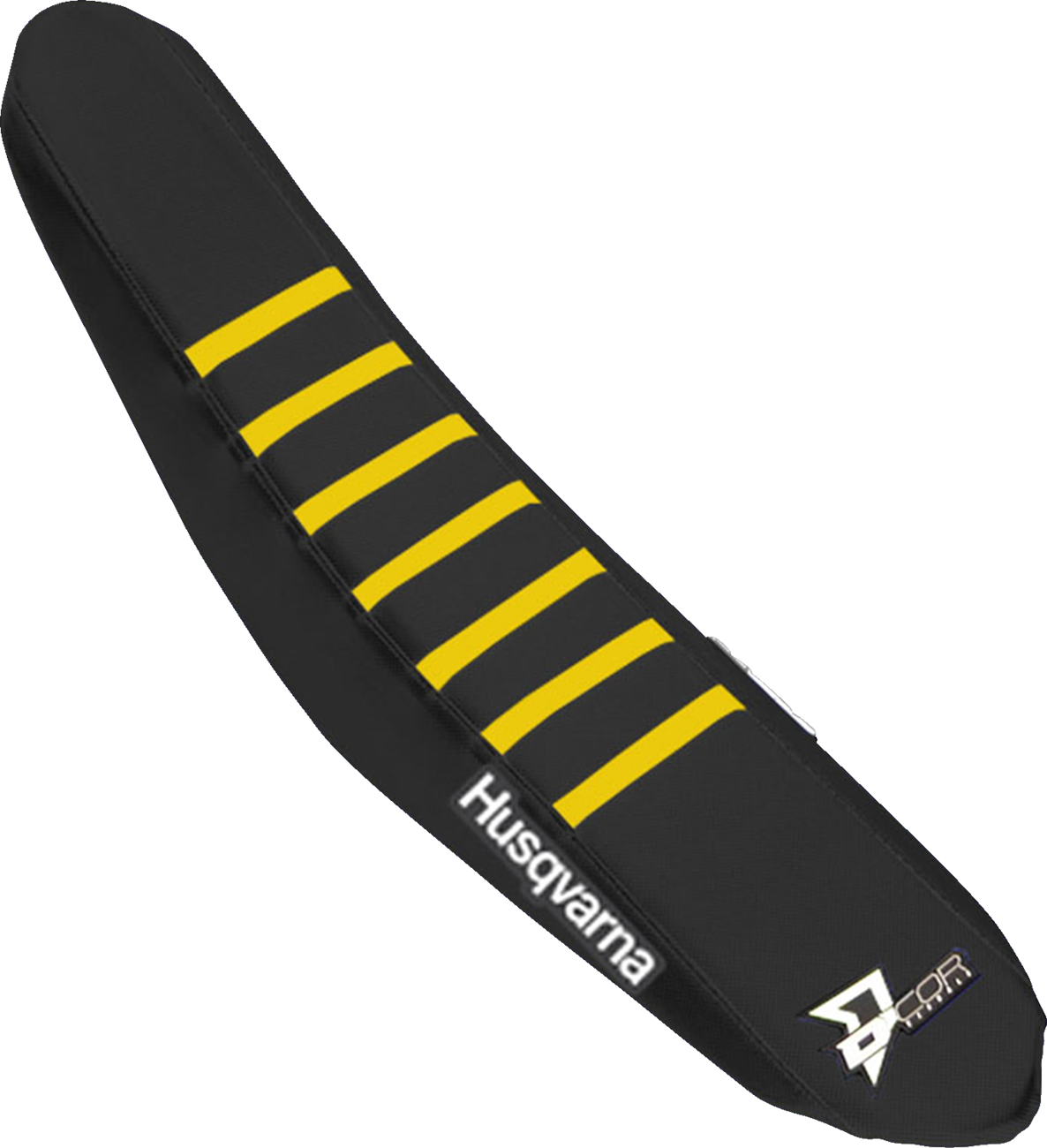 D'COR Visuals Seat Cover — Black/Yellow — TC85 '18-'22