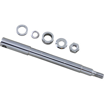 1987-1999 Harley FXR XL FXD Front Axle Kit Chrome Drag Specialties