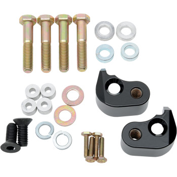 LA Choppers Black Lowering Kit Rear Lowers 1" 02-16 FL Made in USA