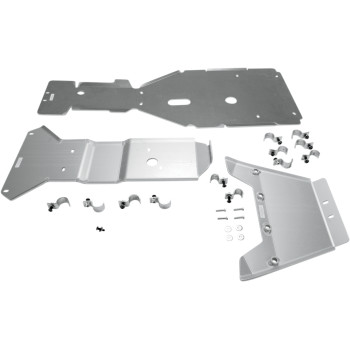 2008-2009, 11-13 Kawasaki KVF650 12-24 KVF750 3-Piece Aluminum Full Skid Plate