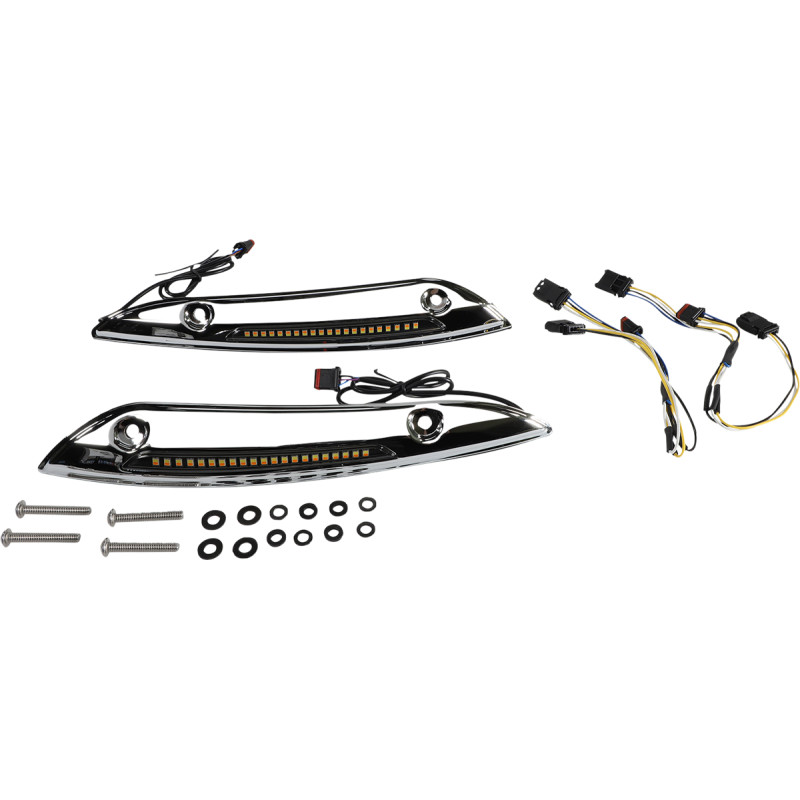 CUSTOM DYNAMICS Genesis® 4 Dynamic LED Road Glide® Windshield Trim - Image 2