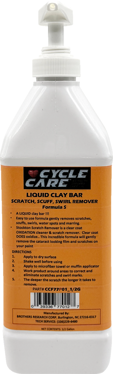 CYCLE CARE FORMULAS FORMULA S LIQUID CLAY BAR SCRATCH SCUFF REMOVER