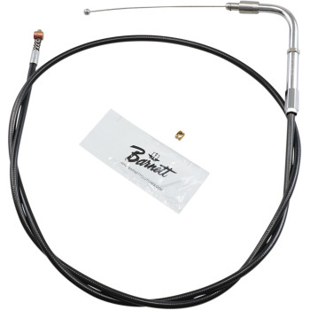 Black Vinyl Idle Cable - +6" Size - 38" Length