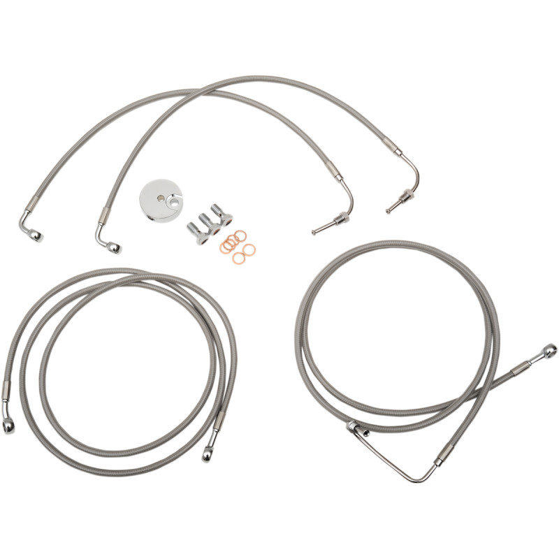 LA CHOPPERS Stainless Steel Brake Line Kit - Image 5