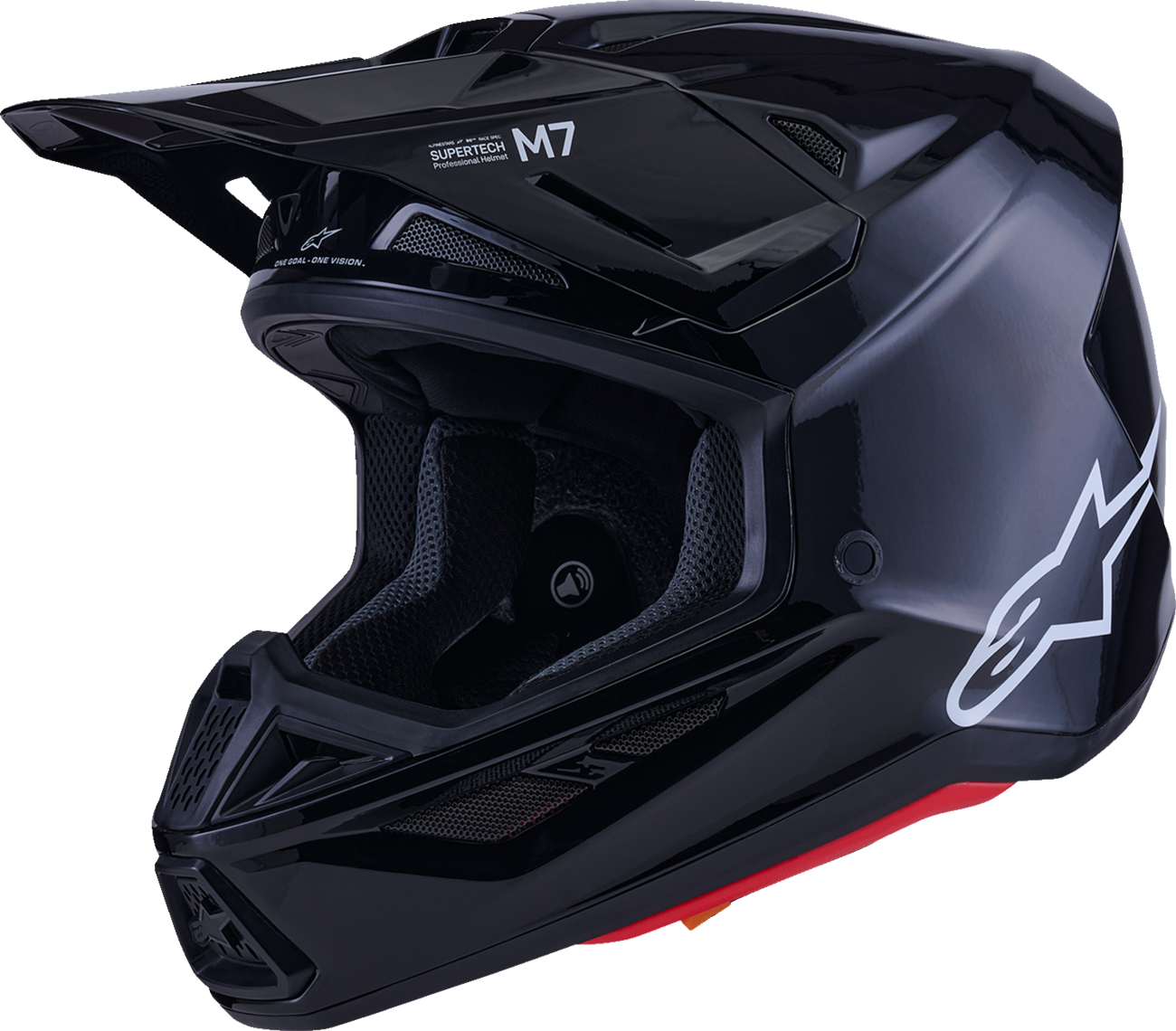 Alpinestars SM7 Helmet — Solid — Gloss Black — 2XL
