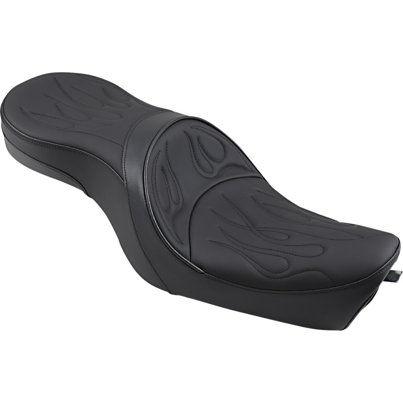 DRAG SPECIALTIES SEATS Low-Profile Touring Seat — Flame Stitched
