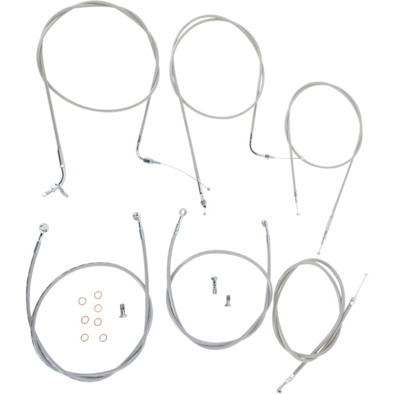 BARON Stainless Handlebar Cable/Line Kit - Image 11