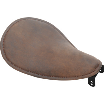 Seat - Spring Solo - Low-Profile - Small - Distressed Brown Leather