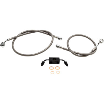 LA Choppers Stainless Brake Line Kit 12-14" Bars 08-17 FXDF ABS Made in USA