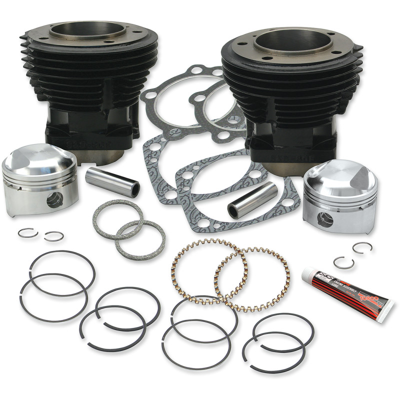 S&S CYCLE Stock Bore 80" Cylinder and Standard Compression Piston Kit