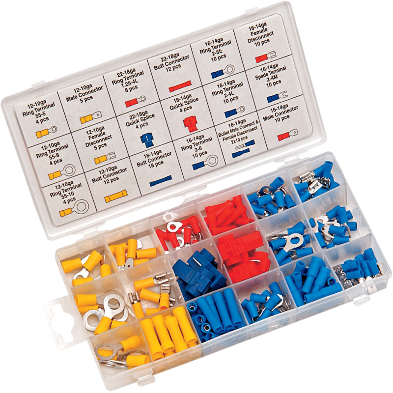 PERFORMANCE TOOL 160-Piece Wire Terminal Assortment