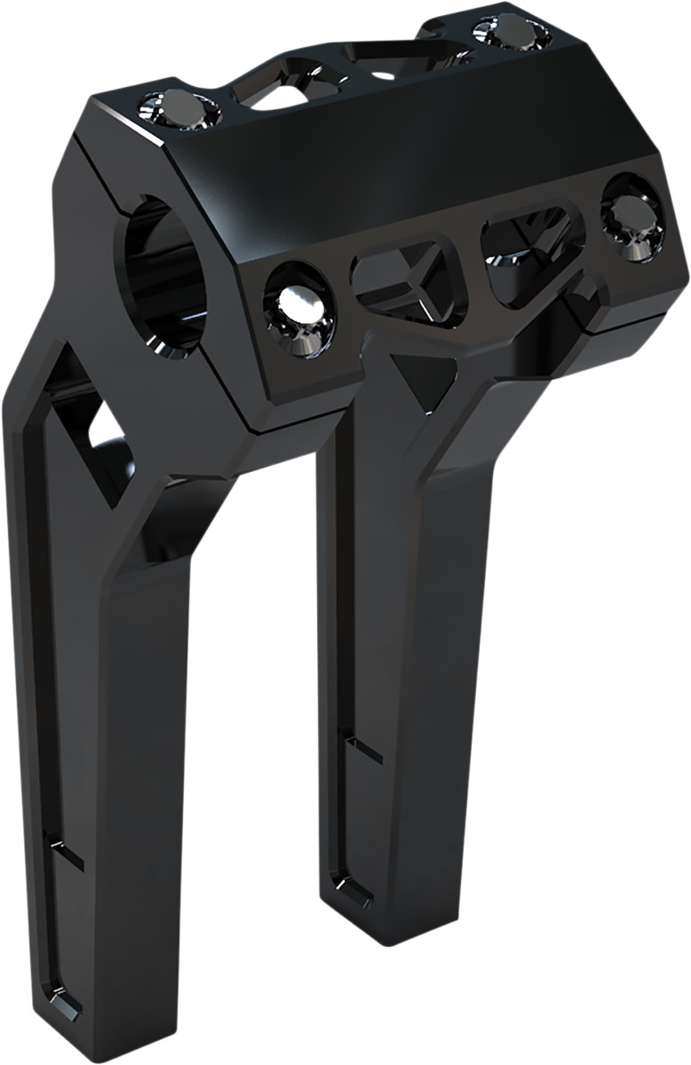 LA Choppers Performance Risers Pullback 8" x 1-1/4" Black Anodized LA-7481-08B