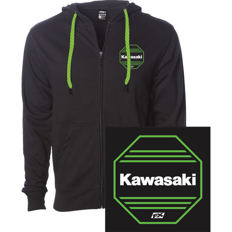 FACTORY EFFEX Kawasaki Octagon Zip-Up Hoodie