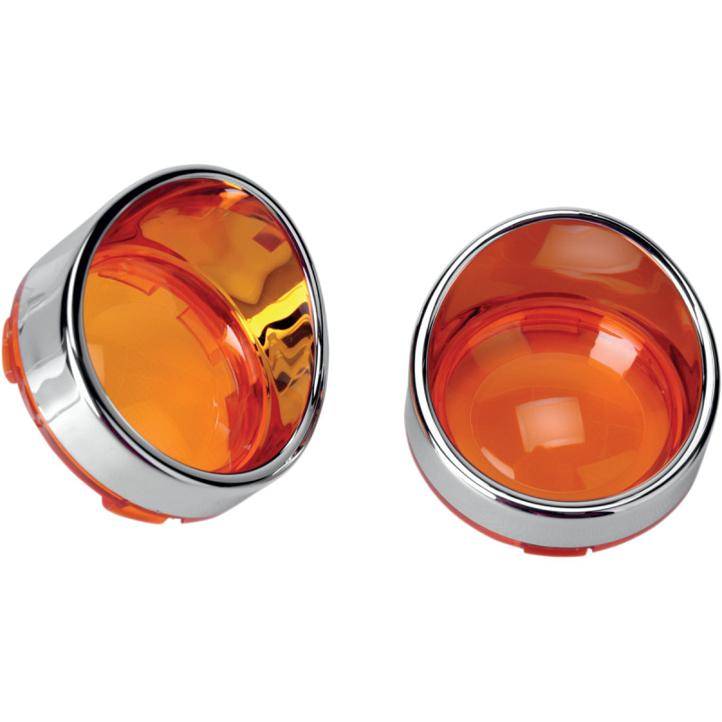 DRAG SPECIALTIES Visor-Style Bezel and Lens for Deuce-Style Turn Signals
