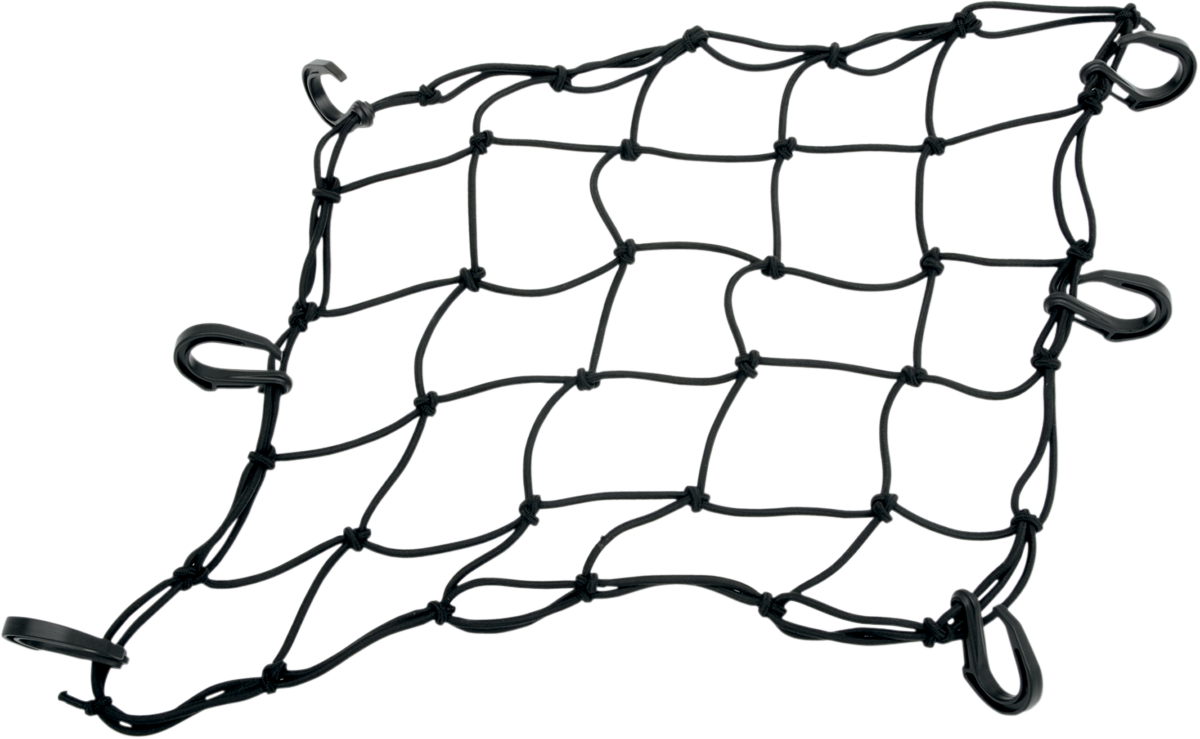 Drag Specialties Cargo Net — 15" x 15" — 6 Hook