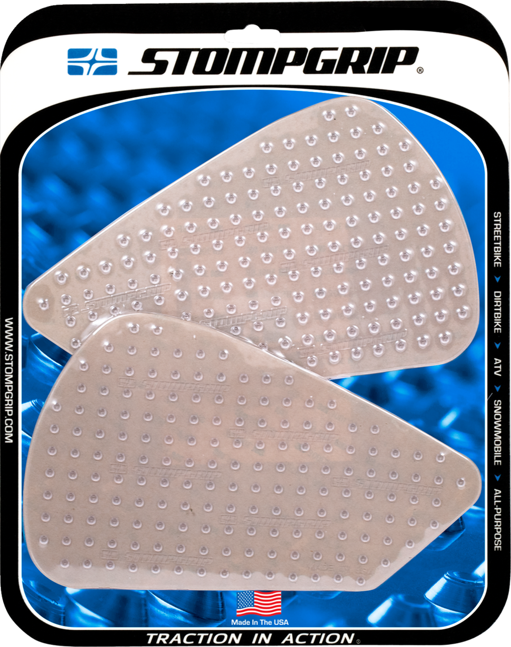 Stompgrip Tank Grips — Volcano — Clear — BMW — R '17-'23