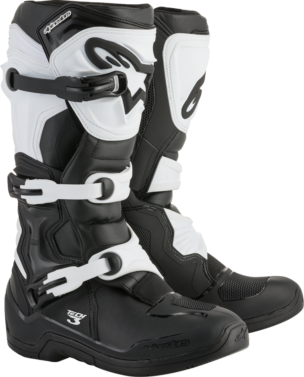 Alpinestars Tech 3 Boots — Black/White — US 7 / EU 40.5