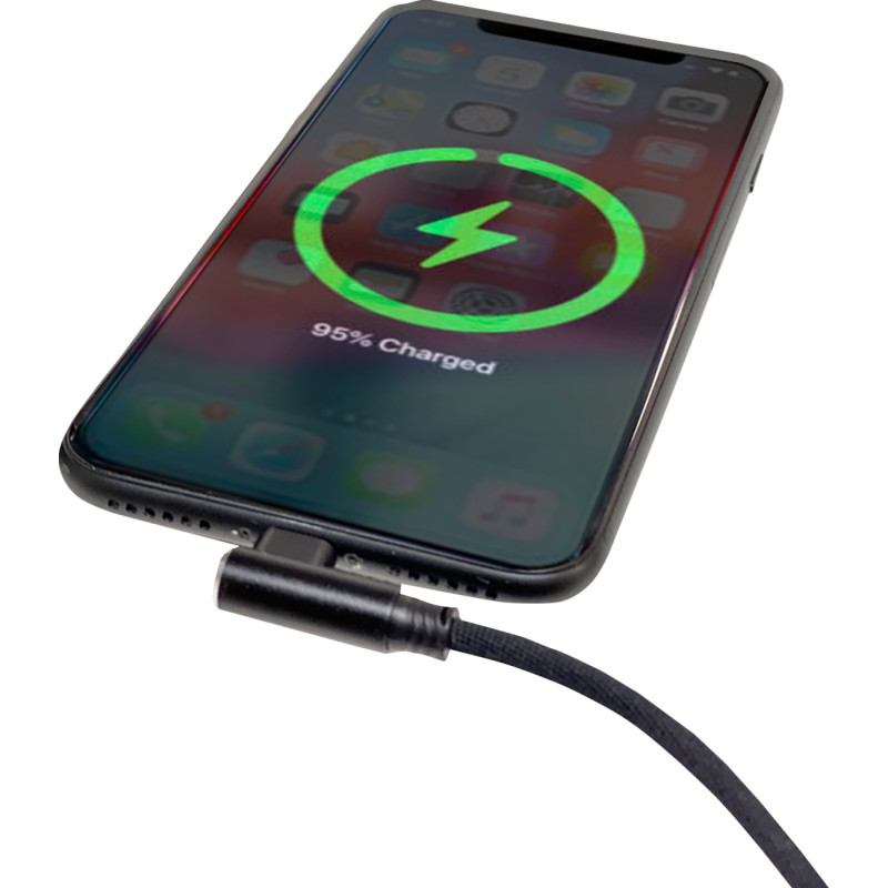 RIDEPOWER 90° USB to 90° Lightning Cable