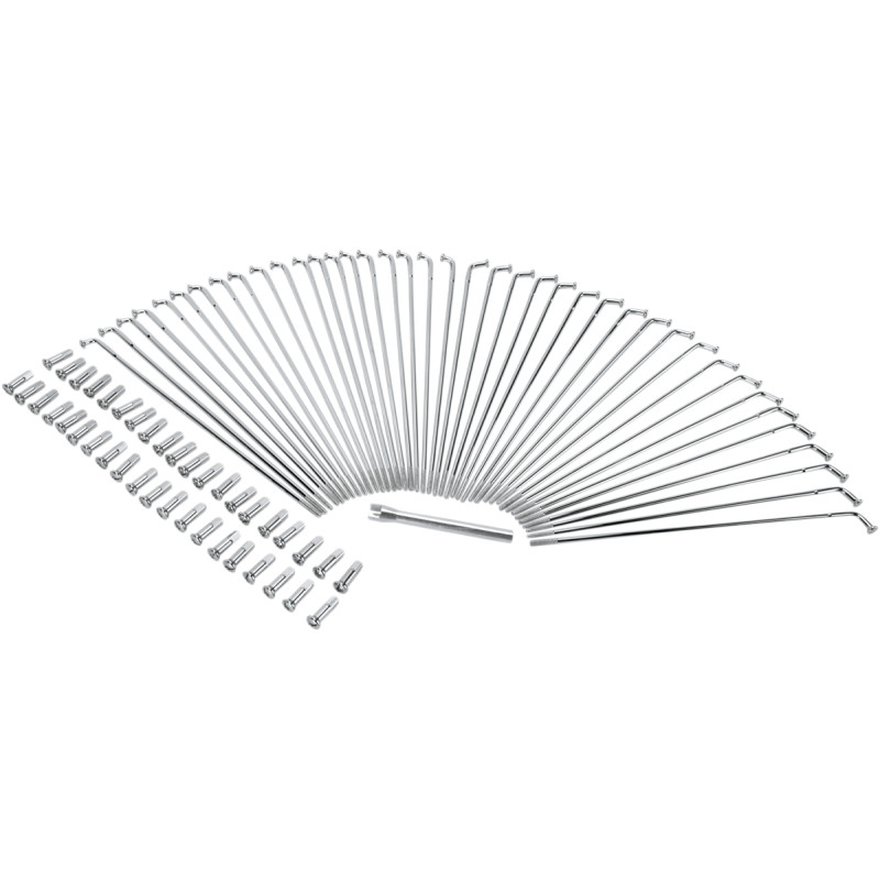 DRAG SPECIALTIES Chrome and Stainless Steel Spoke Set - Image 2