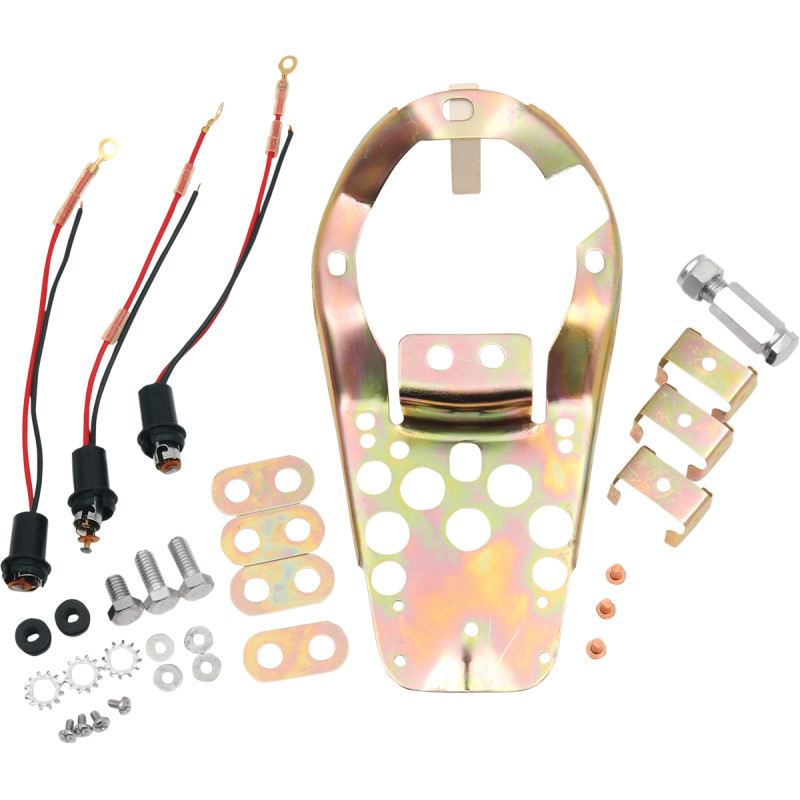 DRAG SPECIALTIES Three-Light Base Plate Kit