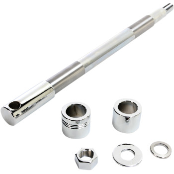2000-2006 Harley FXS FXD Front Axle Kit Chrome Drag Specialties