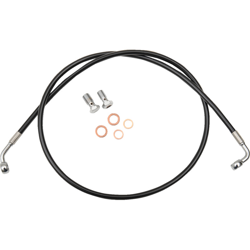 LA CHOPPERS Black Braided Brake Line Kit - Image 6