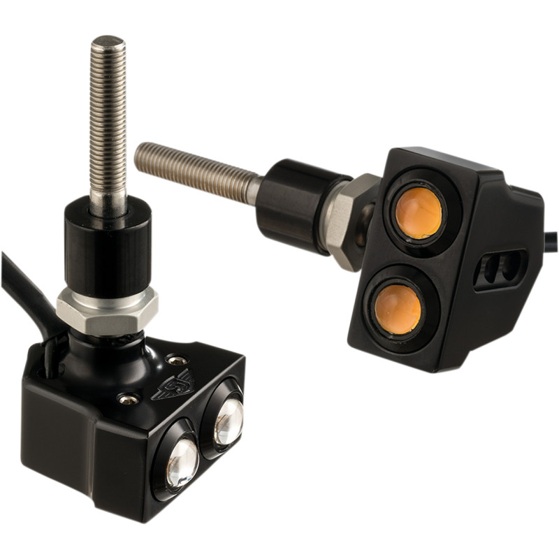 JOKER MACHINE Rat Eye LED Mirror Mount Turn Signals — Dual