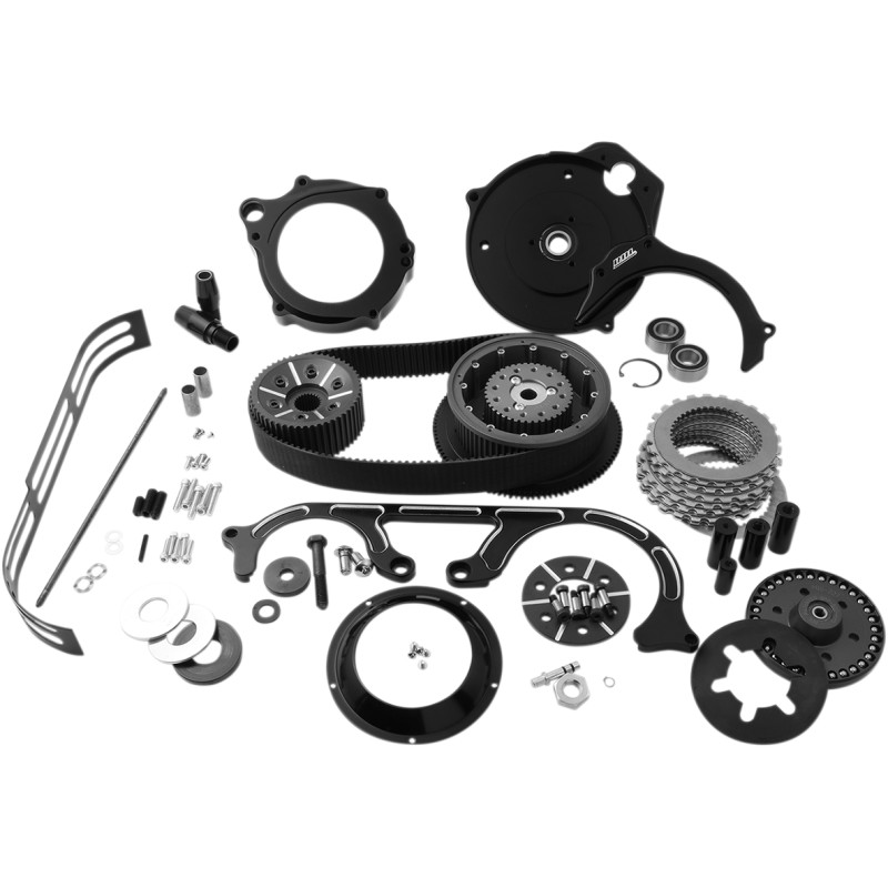 BELT DRIVES LTD. 2" Open Belt Drive Kit with 2-Piece Motor Plate
