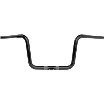 LA Choppers 1.25" Twin Round Handlebar Sharknose Black 10" Rise Made in USA