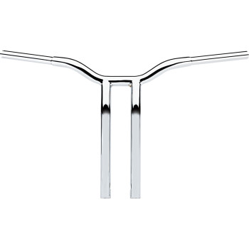 LA Choppers 1.25" Kage Fighter Welded Bent-Riser Handlebar Chrome 16" Rise