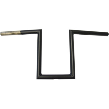 LA Choppers Narrow-Z Old School Handlebar 10" Rise Flat Black Made in USA