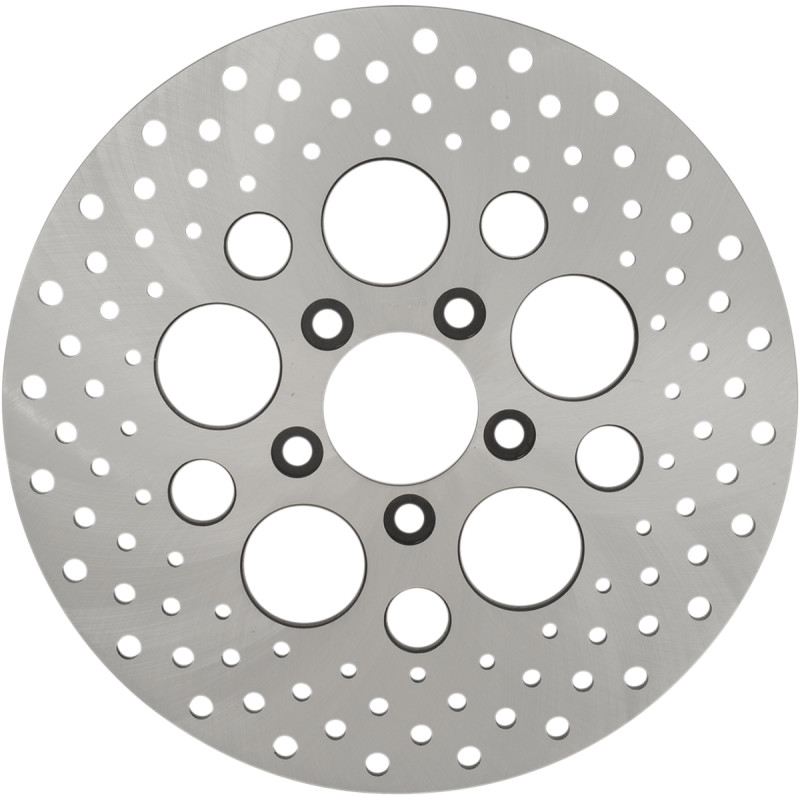 DRAG SPECIALTIES Stainless Steel Drilled Brake Rotor