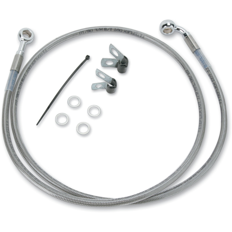 DRAG SPECIALTIES Extended Length Stainless Steel Brake Line Kit - Image 28