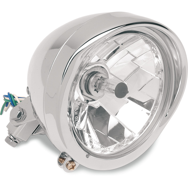 DRAG SPECIALTIES Diamond-Style Bottom-Mount 5-3/4" Headlight Assemblies