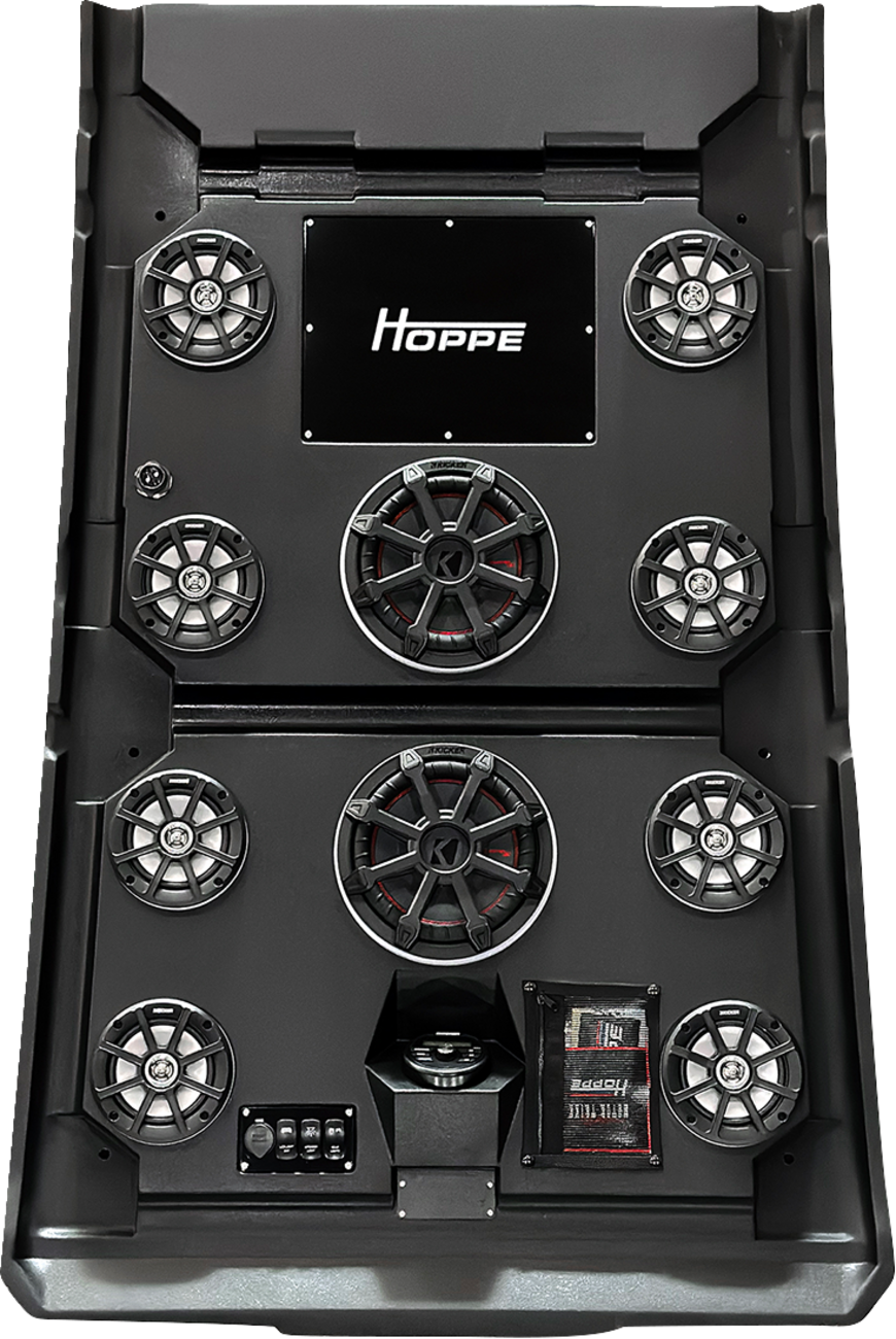 Hoppe Industries Audio Shade — 8 Speakers — 2 Subwoofers — Polaris RZR Pro