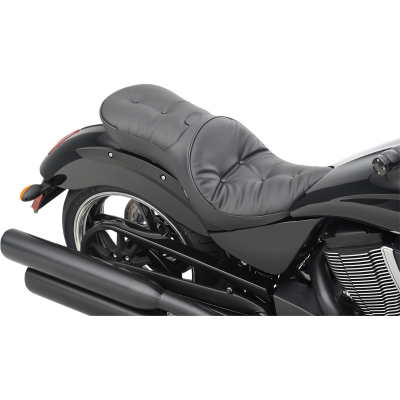 DRAG SPECIALTIES SEATS Ez Glide II™ Backrest Compatible Low-Profile Leather Touring Seat - Image 2