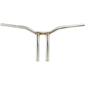 LA Choppers 1.25" Kage Fighter Welded Bent-Riser Handlebar Stainless 12"