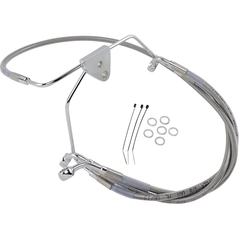 DRAG SPECIALTIES Extended Length Stainless Steel Brake Line Kit - Image 8