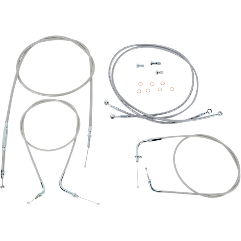 BARON Stainless Handlebar Cable/Line Kit - Image 7