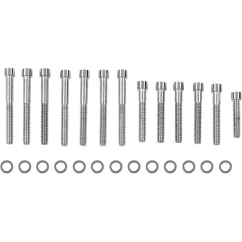 2004-2021 Harley XL Smooth Chrome Cam Cover Bolt Kit