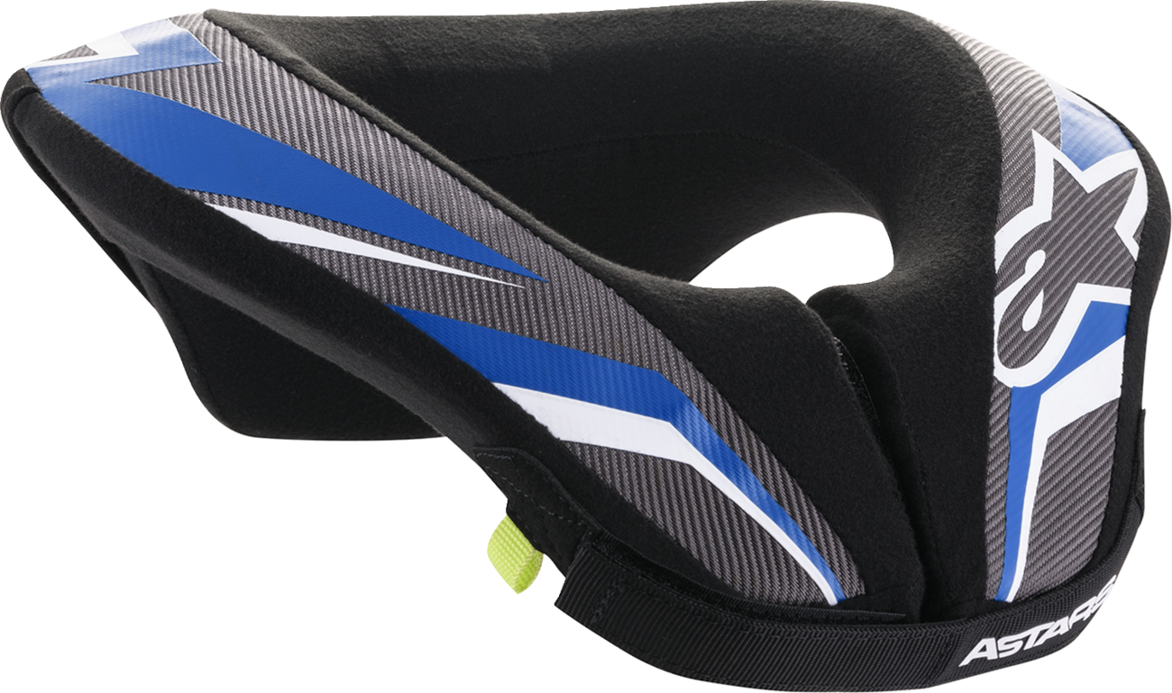 Alpinestars Youth Sequence Neck Roll — Black/Anthracite/Blue — L/XL