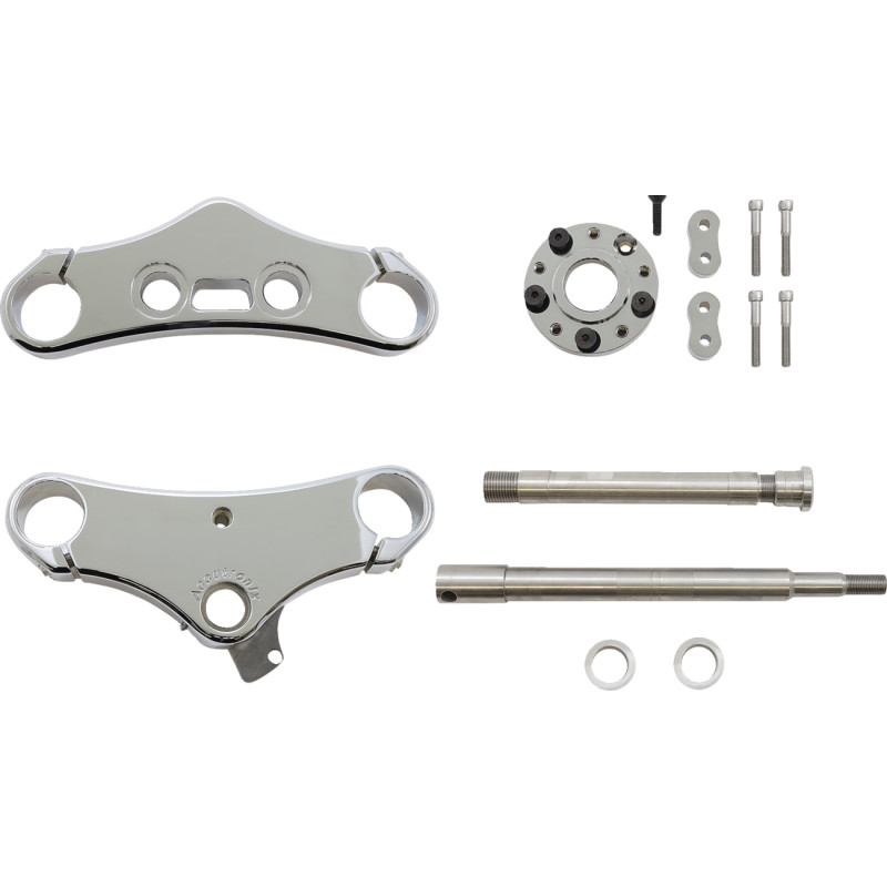 ACCUTRONIX 49 mm Wide Glide Triple Tree Conversion Kit
