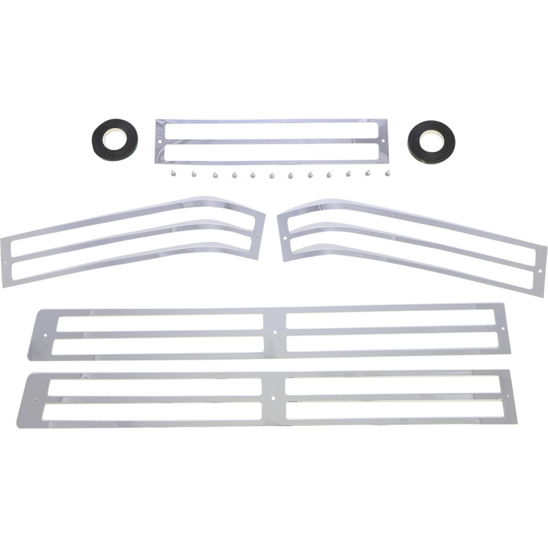 PARTS UNLIMITED Saddlebag Lens Grille Set