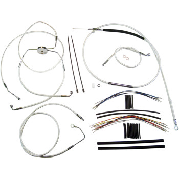 2008-2013 Harley-Davidson FLH Designer Handlebar Installation Kit - 12"-14" 2008-2013 Harley-Davidson FLH Designer Handlebar Installation Kit - 12"-14"