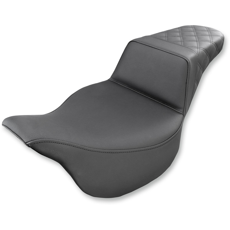 SADDLEMEN Step-Up Seat — Rear Lattice Stitch