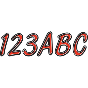 I.D. Sticker Kit - 300 Series - Red Gradation