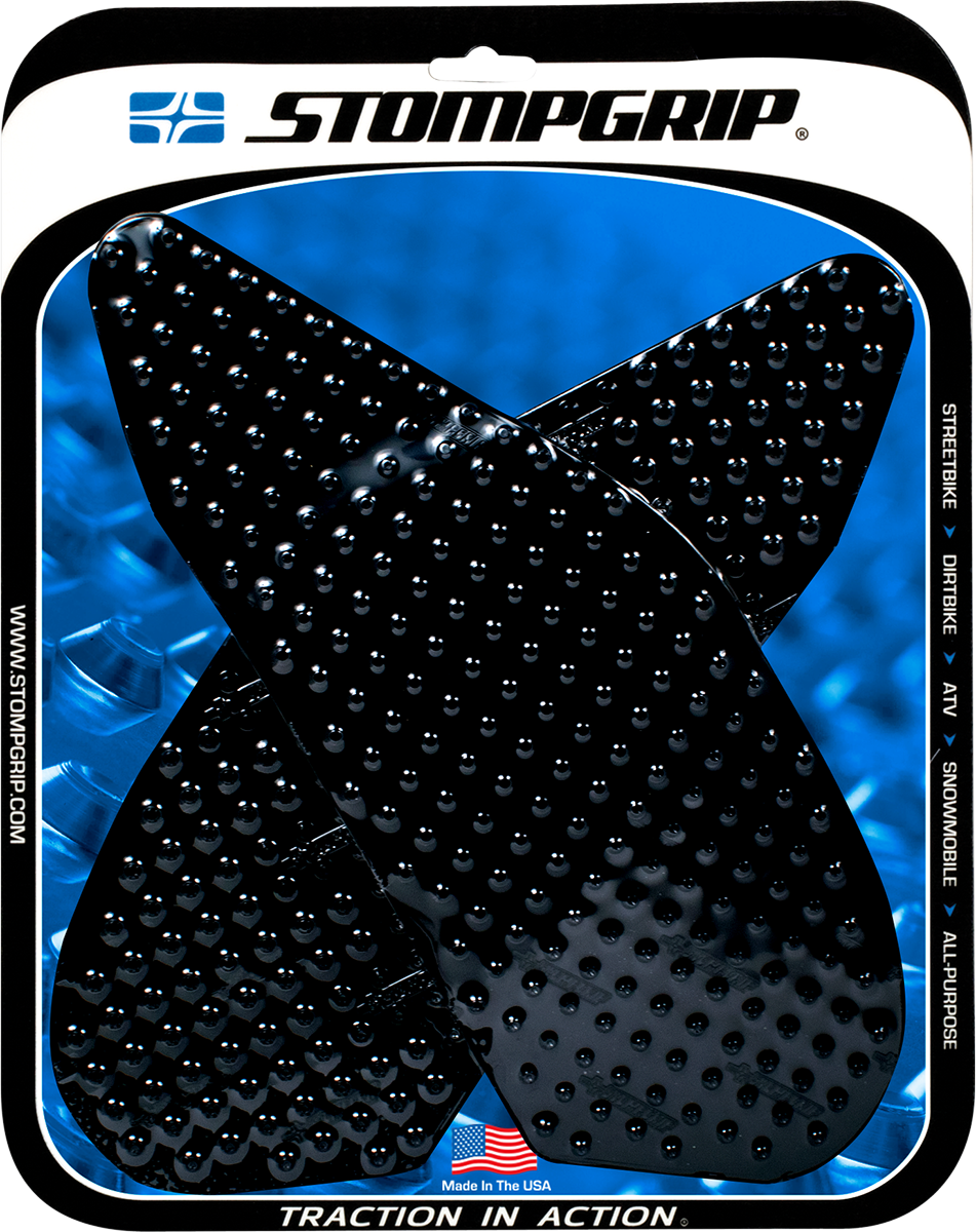 Stompgrip Tank Grips — Volcano — Black — Yamaha — YZF '04-'06