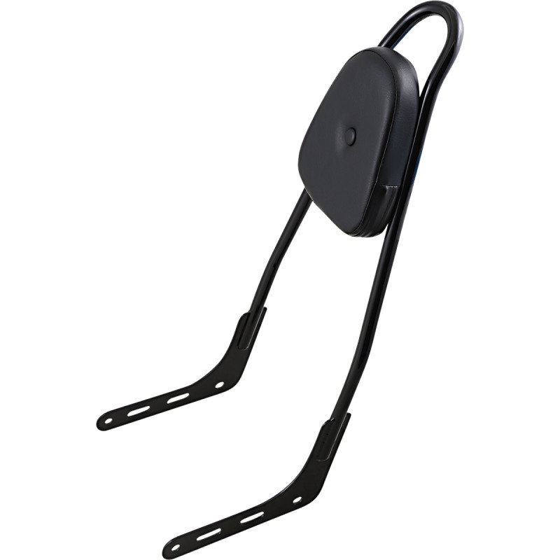 MOTHERWELL One-Piece Sissy Bar — with Black Pad, Skull